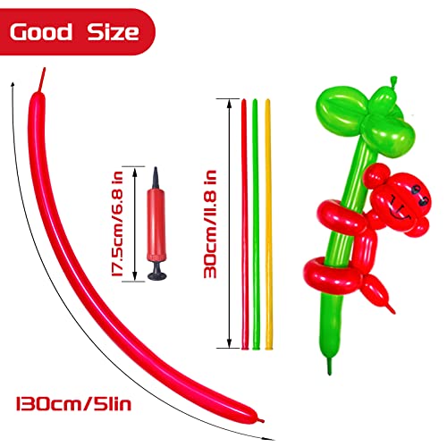 Kawkalsh 150Pcs 260 Long Balloons With Pump, Colors Balloons Animal Kit Premium Latex Twisting Modeling Balloon For Birthday Wedding Festival Party Decorations #TOP1