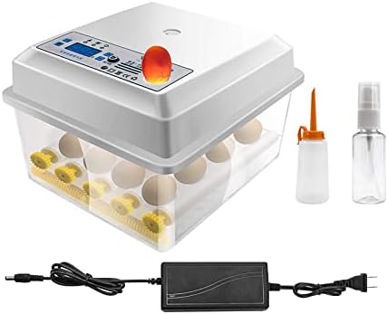 JoaSinc Egg Incubator for Hatching Egg Full Automatic (16 Eggs) Turning and Humidity Control Humidity Monitoring Farm Duck Chicken Quail Egg Incubator Holiday Gift