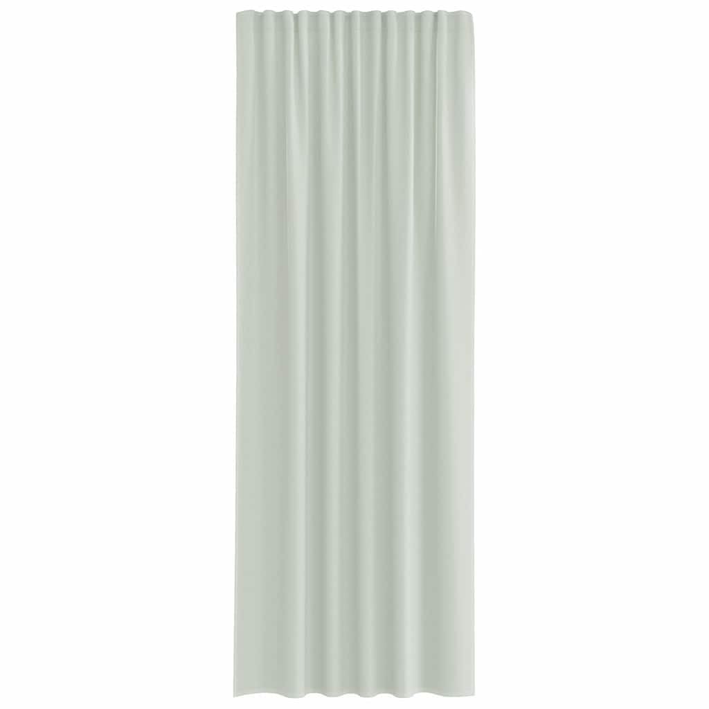 Lot de 2 rideaux en voile avec passe-tringle, gris clair, 140 x 260 cm, 100 % polyester, semi-transparent, facile d'entretien, pour salon, chambre à coucher, cuisine, décoration de fenêtre et