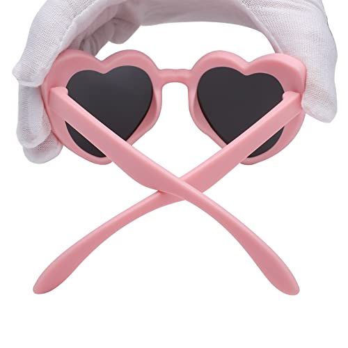Coasion Kids Polarized Heart Girls Sunglasses For Toddler Bendable Sunglasses Shades Age 2-8  thumb #4