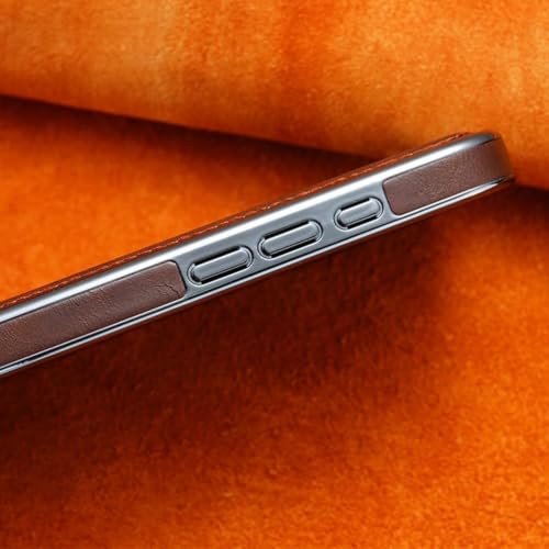 Coque iPhone 17 Pro Max en cuir plaqué design mince luxe