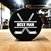 Buffalo Bottle Craft Groomsman Hockey Puck Gift for The Best Man Printed Puck - Official Size- Custom Wedding Hockey Puck Proposal Gift Ring Bearer, Officiant