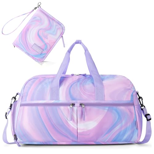 Choco Mocha Girls Duffle Bag for Travel + Choco Mocha Girls Passport Cover