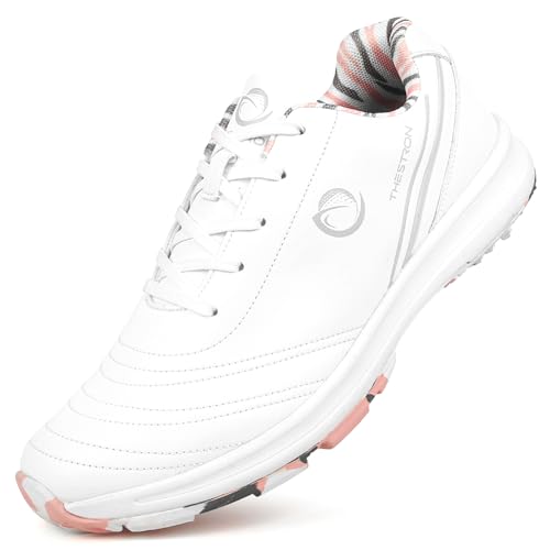 Zapatos de golf para mujer de cuero exterior con máxima resistencia al agua