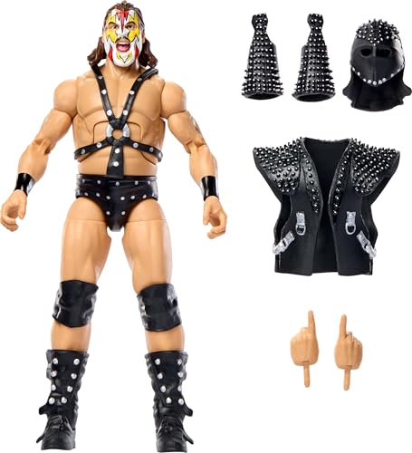 Mattel WWE Elite Action Figure & Accessories, Series #123 Set, 6-inch Collectible Demolition Smash with 25 Articulation Points & Swappable Hands