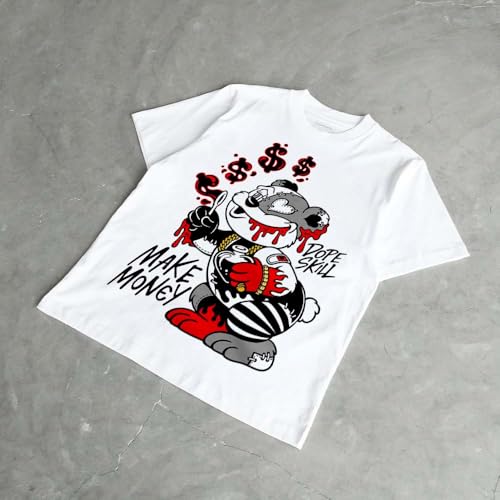 Image of DopeSkill Graphic Tee Streetwear Hip Hop Hypebeast Street Style Unisex T-Shirt Sneaker Colour Matching Shirts Cute Graphic