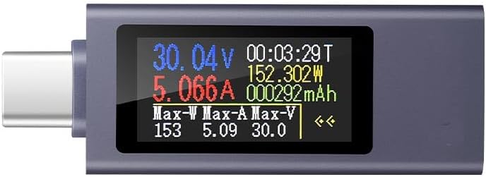 diymore USB C Power Meter Testers,USB C Tester Power Meter Color Screen,Digital Multimeter,Voltage Current Tester USB Battery Checker USB Voltage Current Voltmeter USB Mobile Tester USB Power Tester
