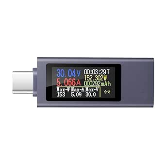 diymore USB C Power Meter Testers,USB C Tester Power Meter Color Screen,Digital Multimeter,Voltage Current Tester USB Battery Checker USB Voltage Current Voltmeter USB Mobile Tester USB Power Tester