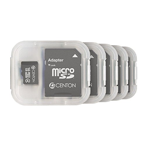 Centon Electronics Class 4, 16GB Micro SDHC Card (S1-MSDHC4-16G5PK)
