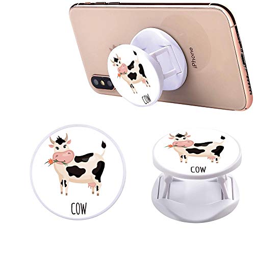 (3 Pack) Cell Phone Holder Cute Cartoon Cow Pattern Expanding Grip Stand Finger Kickstand For Smartphone And Tablets #TOP2