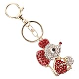 Porte-clés scintillants : orné d'une adorable petite souris, cet accessoire apporte une touche ludique et une personnalité unique à vos objets du quotidien