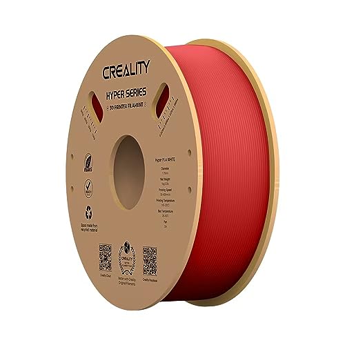 Creality 3D Printer Filament, 1 kg Hyper PLA Filament for Fast 3D Printing, 1.75 mm Ender PLA Filament without Tangle, Strong Adhesion & Overhang Performance, Accuracy +/- 0.03 mm