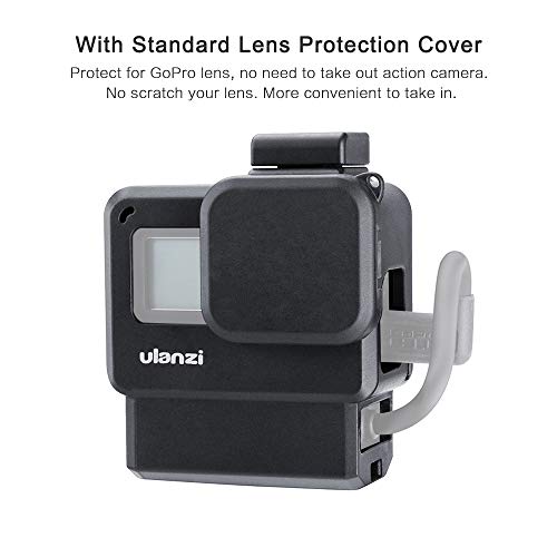 Docooler V2 Pro Sports Camera Cage Vlog Case protetor gaiola com adaptador de microfone de filtro co