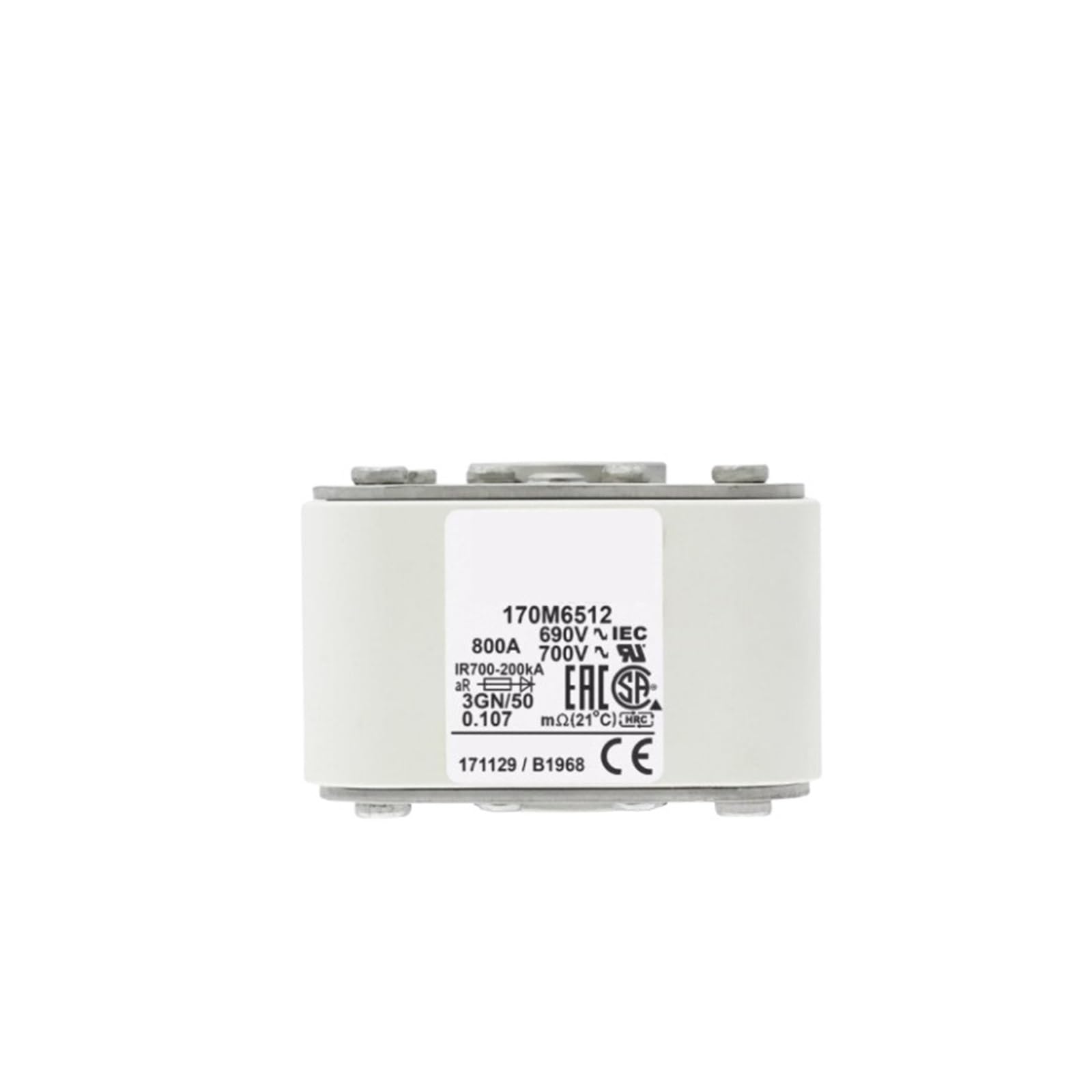 Fusible 170M6524 170M6519 170M6518 pièce de rechange pour armoire électrique