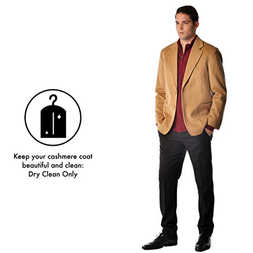 Cashmere Boutique: Cashmere Sport Coat For Men (Color: Camel Brown, Size: 50) #TOP5