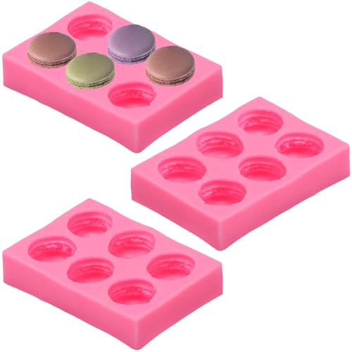 Lot de 3 moules en silicone 3D à 6 cavités pour décoration de gâteaux, savons, lotions, bombes de bain, bougies, chocolat, argile polymère