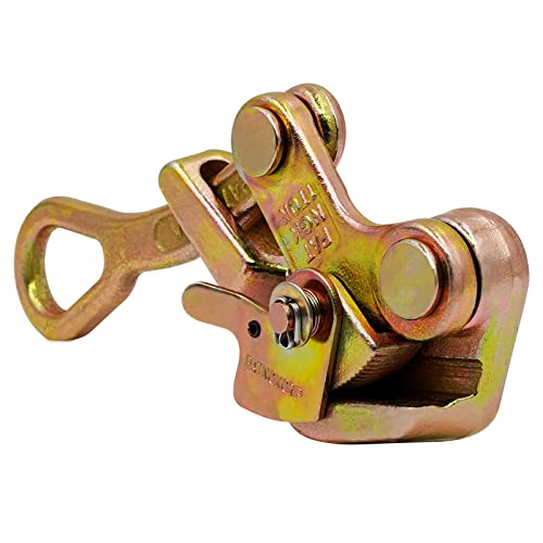 Paulozyn Cable Grip Wire Grip Steel Rope Jaw Puller Pulling 2204 Lbs For Wire Rope (1 Ton) #TOP2