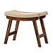 YYAI-HHJU Podnóżek, toaletka stołek, drewniane nogi, wyściełane ławka, wklęsła powierzchnia do siedzenia, do salonu, sypialni (T2)