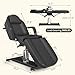Charmmade Hydraulic Tattoo Chair,Esthetician Bed,Tattoo Chair for Clients,Adjustable Lash Bed, Multi-use Comfortable 360 Swivel Massage Table Premium Facial Beds for Spa, Salon (Black-10)