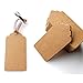 DECORA Gift Tags 100 Pieces Kraft Brown Tags with Free 100 Feet Jute Twine for Gift,Clothes, Wedding, Price Tag