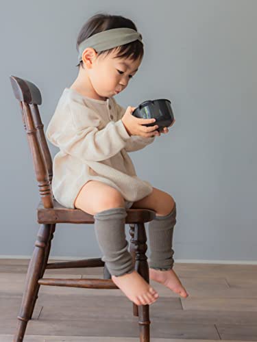 Sowan 5 Pairs Of Leg Warmers Baby Toddler Ribbed Leggings Kneepads Crawling Boys Girls 100% Organic Cotton -Japan Brand- (5 Pairs (Ivory,Gray,Dusty Pink,Olive,Charcoal Gray)) #TOP5