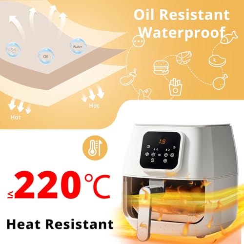 150PCS Air Fryer Liners for Ninja Dual, AF300UK AF400UK Disposable Paper Liners Accessories, Airfryer Parchment Liners Compatible with Ninja Cosori Cecotec and Other Dual Zone Air Fryers - Image 4