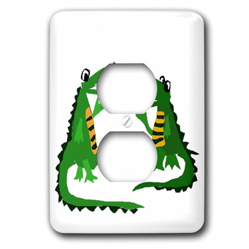 Cache pour prise de courant crocodile 3dRose lsp_196093_1 plaque de finition murale robuste