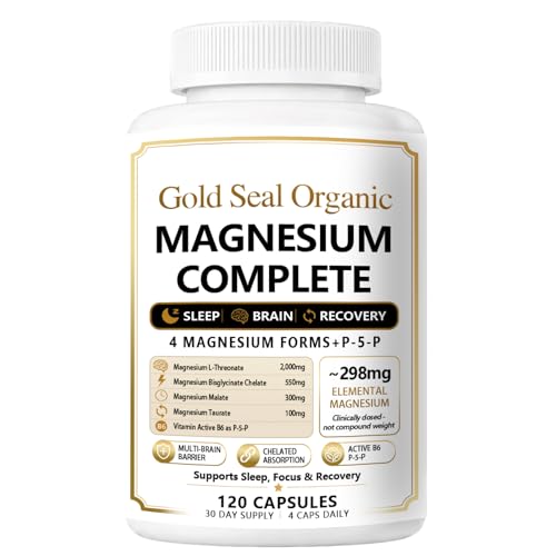 Gold Seal Magnesium Complete 4-in-1 Magnesium Supplement 120 Capsules