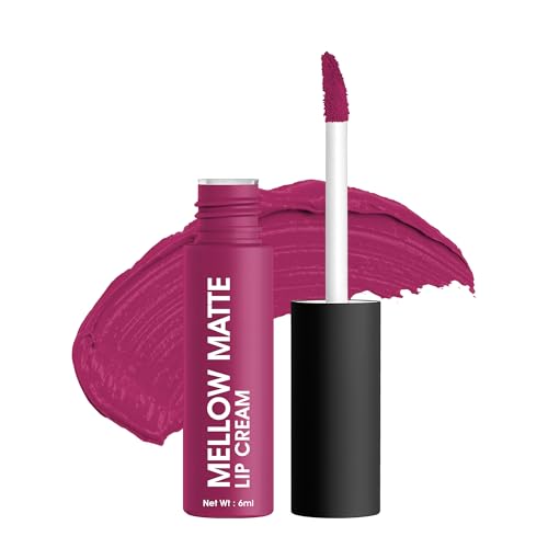 Image of Colors Queen Mellow Matte Lip Cream, Long Wear Liquid Matte Lipstick, Velvety Soft Finish, Weightless Formula, Long Lasting Lipstick for Women (06 - Icon)