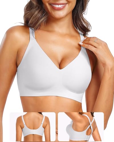 Soutien-gorge push-up sans fil Vertvie convertible dos nageur confortable