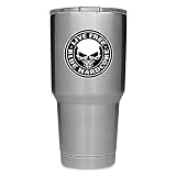 Live Free Ride Hardcore Skull (2 Pack) Vinyl Decal Sticker - Car Truck Van SUV Window Wall Cup Lapto