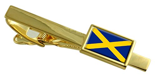 Sujeta corbatas de oro de Mercia grabado evita desajustes en el traje con estilo inglés