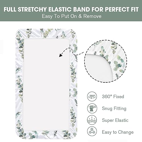 Image of Little Grape Land Crib Sheets for Boys and Girls, 2pk Baby Crib Fitted Sheet for Standard Size Crib and Toddler Mattress, Super Soft Baby Sheet