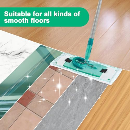 TXErfolg 5 Stück Wischmopp Bezug für Leifheit Clean Twist M Ergo Micro Duo, 38x15cm Bodenwischer Ersatzbezug für Leifheit Wischmopp, Mikrofaser Bodenwischer Ersatzzubehör für alle Böden – Bild 7