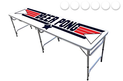 PARTYPONG 8-Foot Professional Beer Pong Table - Top Pong Edition