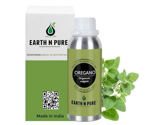 Image of Earth N Pure Oregano Essential Oil Undiluted, Natural and Therapeutic Grade - 250 ml