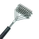 【Cepillo de hilo resistente】 En comparación con el cepillo tradicional, este cepillo de parrilla en espiral está hecho de acero inoxidable y es de alta calidad, más seguro y más duradero. Puede ser más adecuado para redes de barbacoa y cercas de barbacoa, sin esquinas muertas para limpiar. No cabe duda de que se puede utilizar durante mucho tiempo. Además, no tiene que preocuparse de que las rebabas o las cerdas caigan dentro de la estufa. ¡Limpio e higiénico!