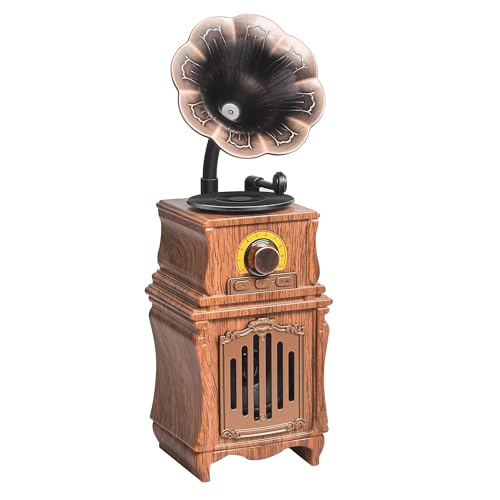 LOLPALONE Altavoz Bluetooth 5.3 Retro para Hogar y Oficina, Decoración Vintage, Altavoz Inalámbrico Portátil para Fiesta al Aire Libre Altavoz Android