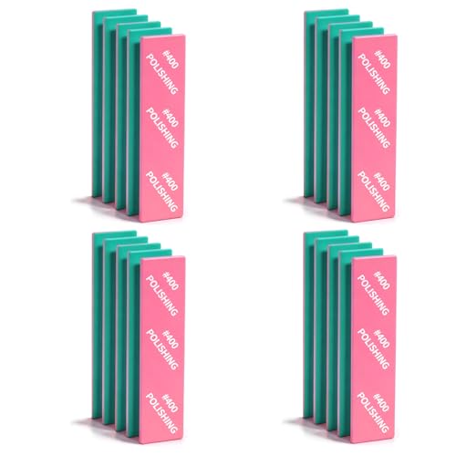 MORLARCO スポンジ サンドペーパー 400番 20枚セット スポンジヤスリ 耐水ペーパー 80×20×3mm 紙やすり プラモデル用 サビ落とし 木工DIY作業に ホビー用工具