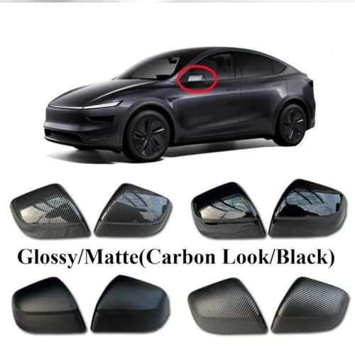 Coque Rétroviseur Tesla Y 2025 Juniper YL Fixation Précise à Coller - 4