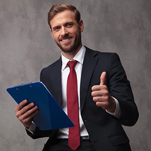 Xinnun 5 Pieces Mens Zipper Ties Pre Tied Adjustable Neckties Solid Color Skinny Necktie Thin Clip on Slim Tie for School Wedding Christmas Party Uniforms, Black, Navy, Gray, Silver Gray, Dark Red