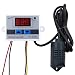 Produktbild DollaTek DC 12V Multifunktionaler, praktischer, hochpräziser digitaler Feuchtigkeitsregler Hygrometer-Schalter 0~99% Relative Luftfeuchtigkeit Hygrostat mit Sensor
