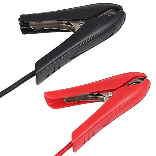 Yeebline Alligator Clip To Sae Connector Cable, 3.2Ft 12V Alligator Crocodile Clip Clamp To Sae 2 Pin Quick Disconnect Adapter Connector Charging Extension Cord (Alligator Clip To Sae 1M 1 Pack) #TOP2