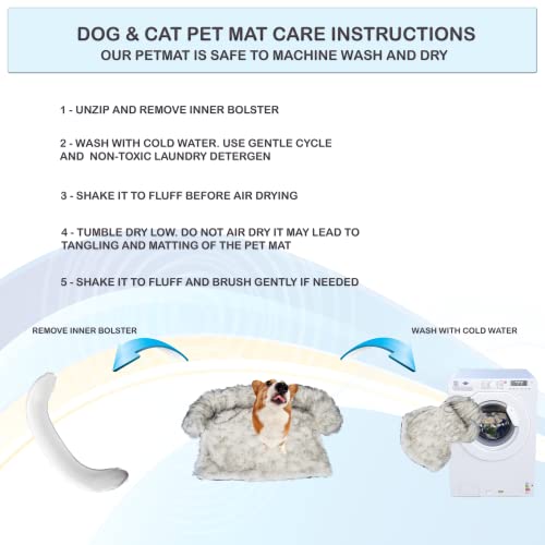 Xx - Large Luxury Fur Calming Dog Bed, Cat Dog Couch Bed, Dogs Landing Furniture Protector, Antianxsies Plush Couch Dog Beds For Large, Medium And Small Dogs, Cats #TOP5