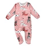 Vdsrup Baby One-Piece Footies Cute Dalmatians Bodysuit Rompers Dachshunds Newborn Pajamas Cotton Footed Pjs for Boys Girls 12M