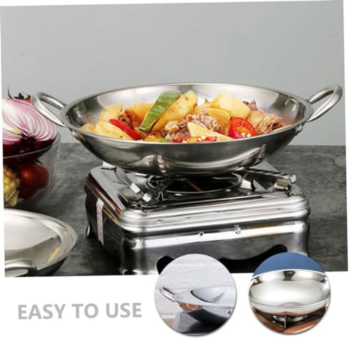 Wok de Acero Inoxidable con Doble Asa 0.99 lb miniatura 7