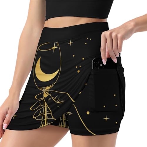 Mini jupe de course athlétique femme skort de sport stretch et respirant