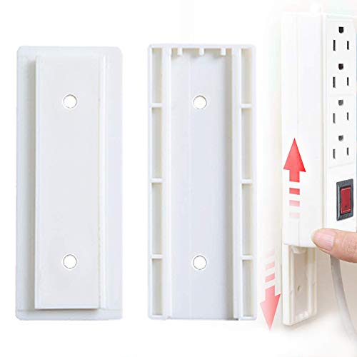 RYCHUI 2 juegos de soportes para placa de alimentación, regleta, soporte de...
