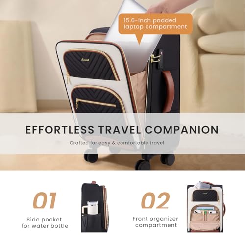 LOVEVOOK 3-Pouch Carry On