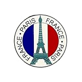 Paris Enamel Pin, Eiffel Tower France Pin Brooch Gift For Paris Lover Traveler Travelling Lover, France Souvenir Brooches, Wanderlust Lapel Badge, Europe Travel, French Culture Accessories